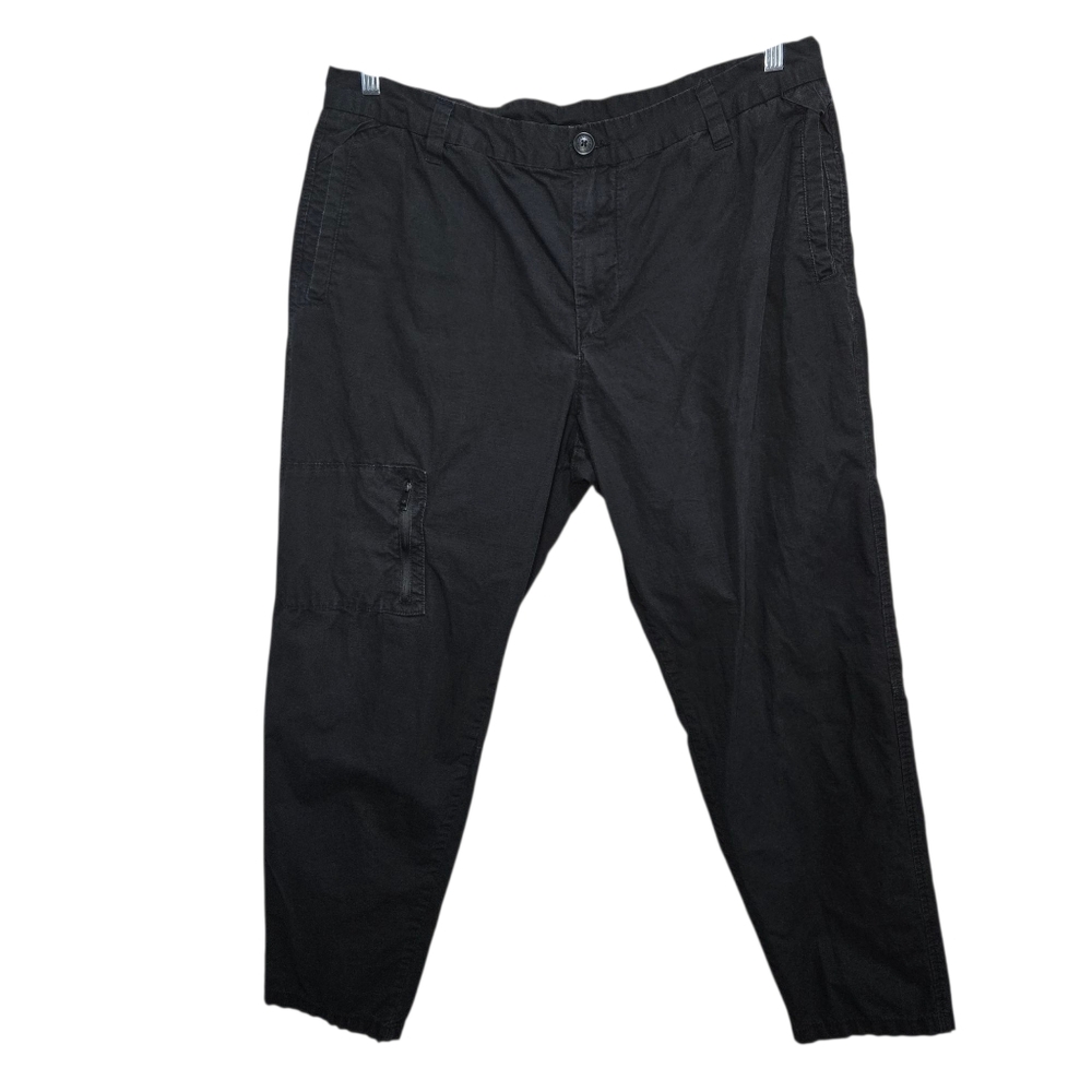 Armani Exchange Black Cargo Pants Relaxed Fit